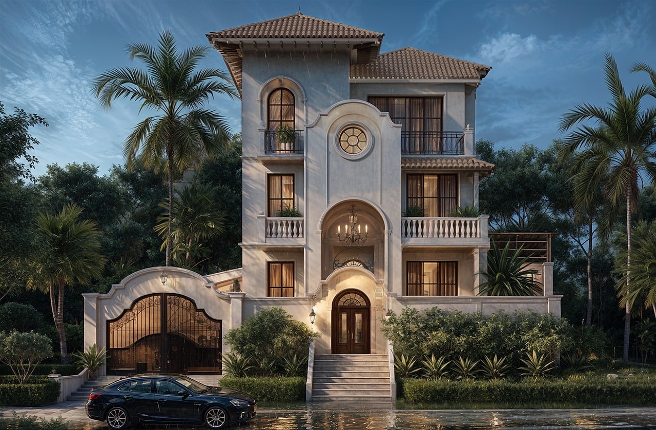 Private Residence, Assagao, Goa. Mediterranean Revival style.