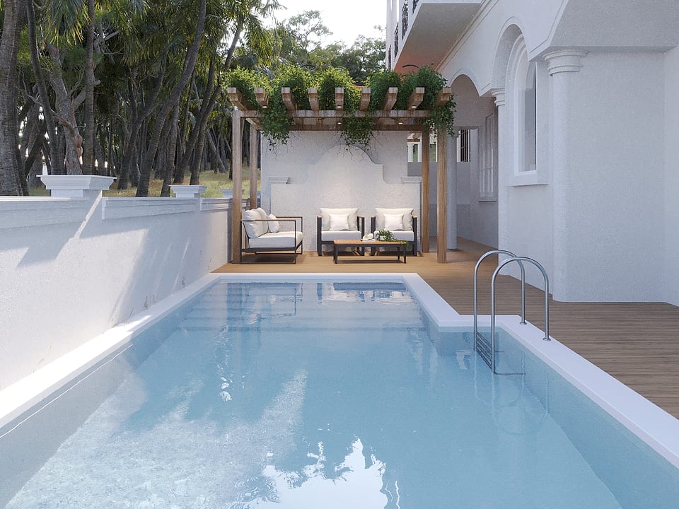 Casa Alora, pool and timber pergola sitout