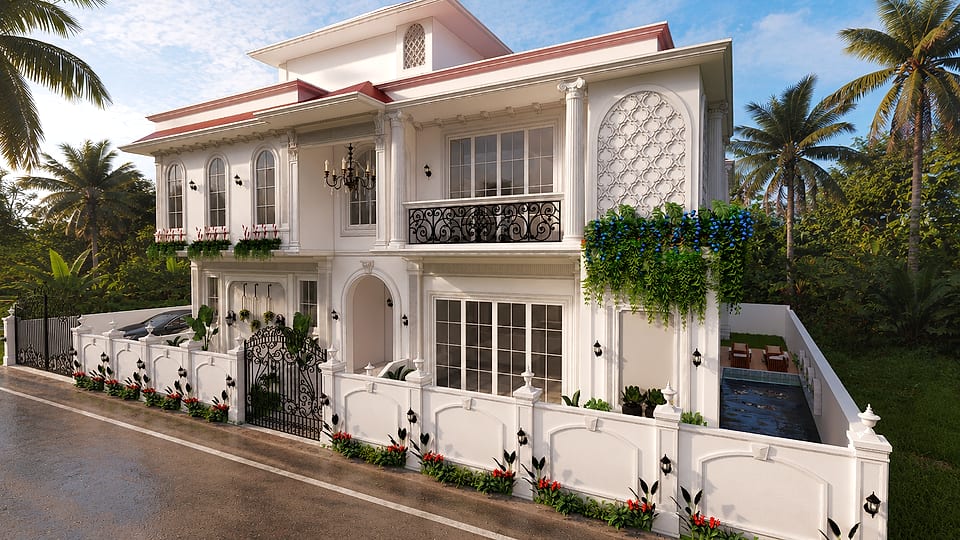 Private Residence, Loutolim, Salcete, Goa. Neoclassical.