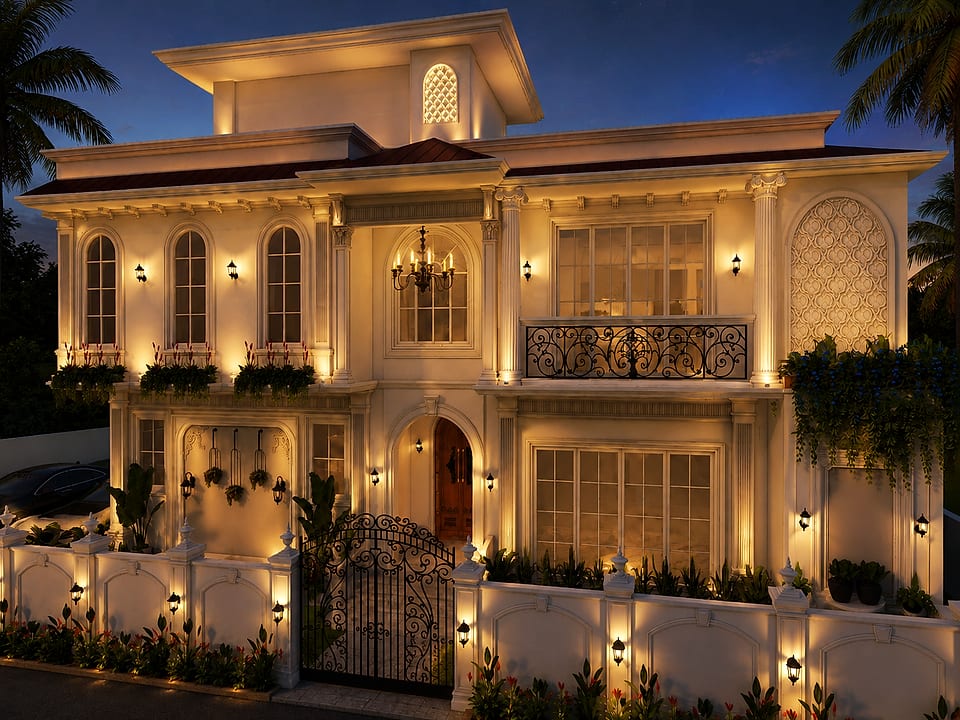 Private Residence, Loutolim, Salcete, Goa. Neoclassical style.