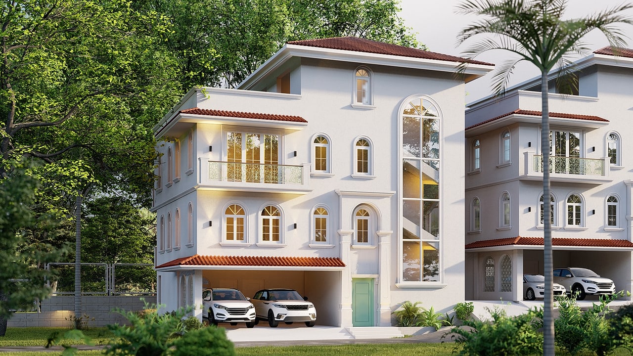 Beera Homes, Calangute, Goa. Neoclassical.